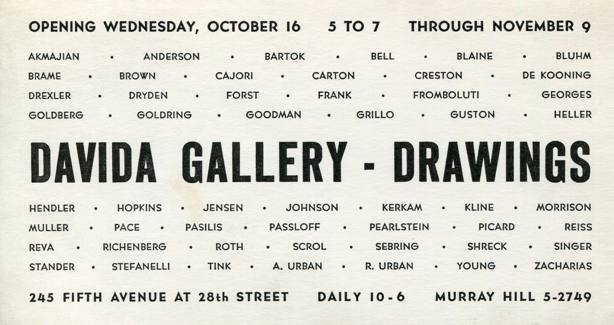 1950's? Davida Drawing Show