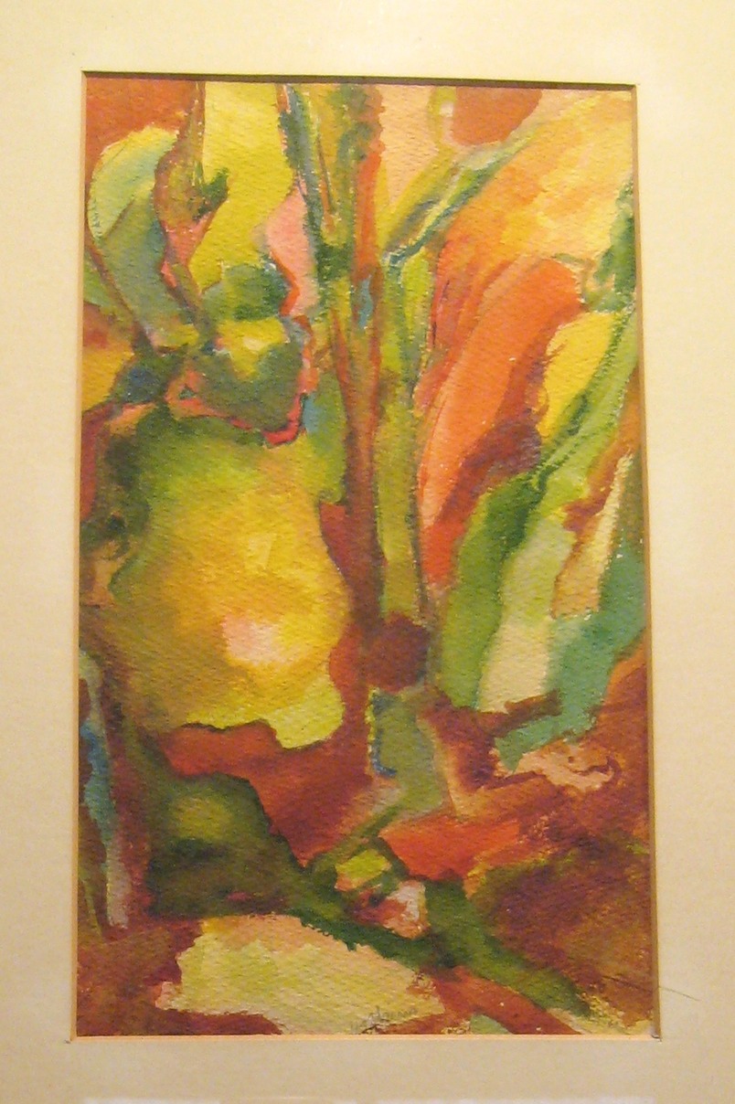 1956 Untitled watercolor 10x6 Priv Coll