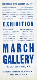 1957 March Gallery Exhibition