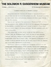 1974 Guggenheim aquired artworks pg 1