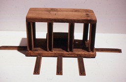 1990 untitled wood altar 10.25x7x21.5